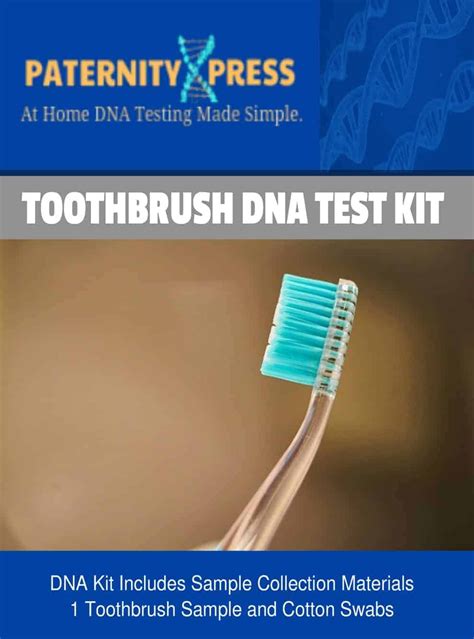 at home paternity test with toothbrush