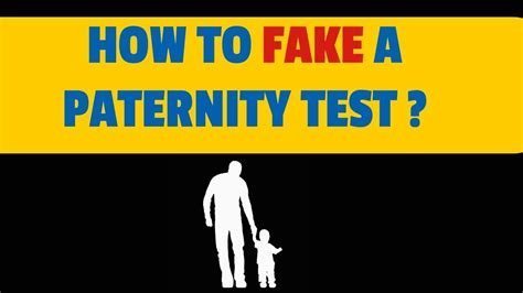 how to cheat a paternity test